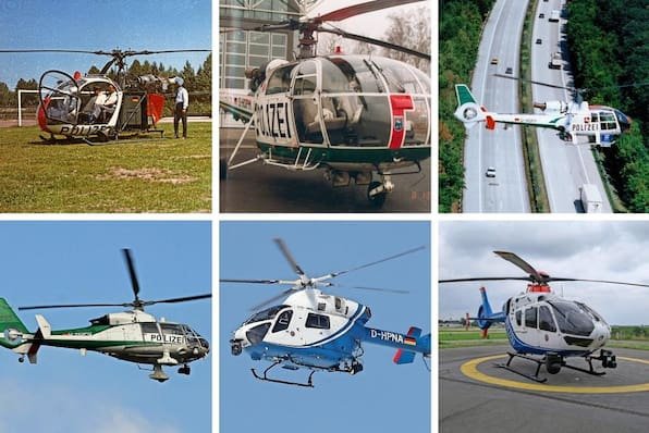 Diese Polizei-Hubschrauber waren in Niedersachsen im Einsatz – von den 70ern bis heute