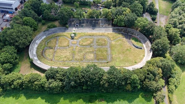 Heute ein Lost-Place in Hannover – bald wieder eine Radrennbahn in Wülfel?