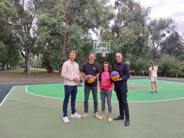 Neuer 3×3-Basketball-Court am Sportpark: „Hannover ist eine Basketballstadt“
